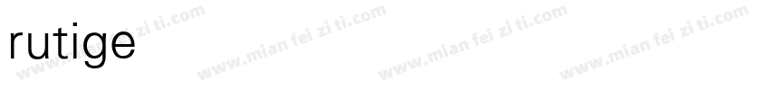 rutigerCE Light字体转换